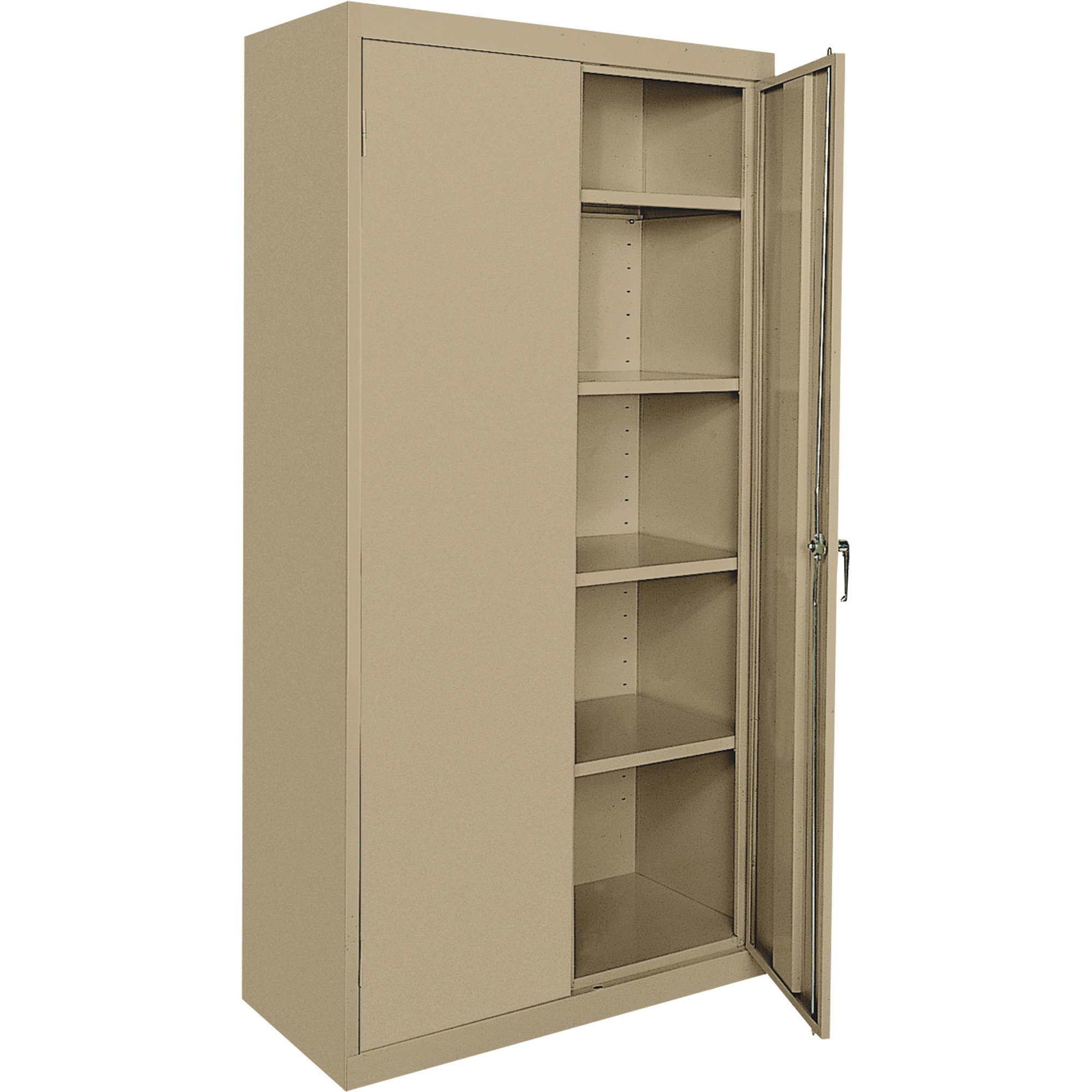 Sandusky Lee Commercial Grade All Welded Steel Cabinet — 36in.W x 24in.D x 72in.H, Sand, Model# CA41362472-04